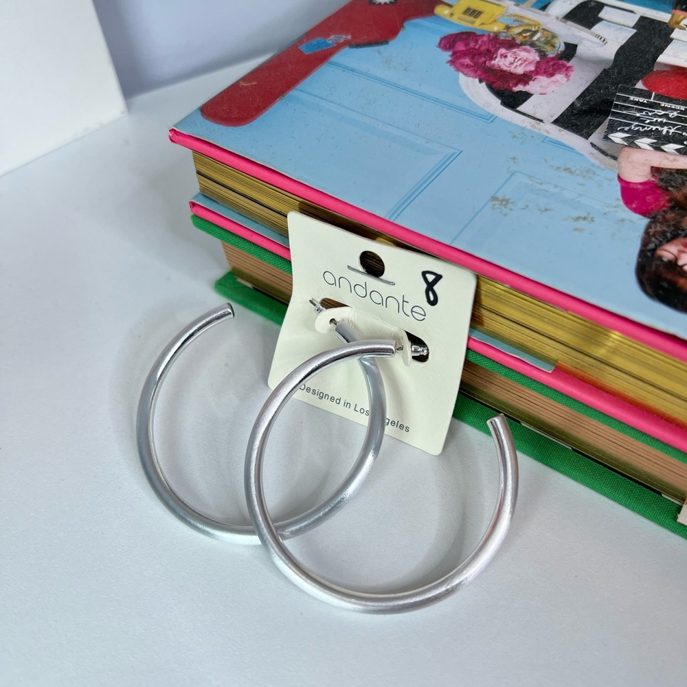 Silver Hoops
